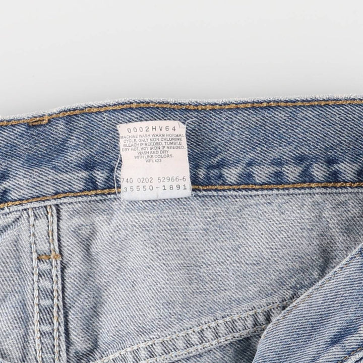 00'S Levi's 550 Relaxed Fit Denim Shorts, Men's W36 cotton blue type Vintage Second Hand