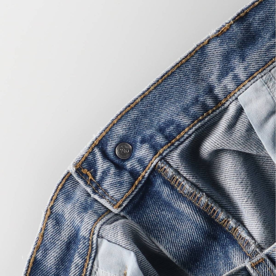 00'S Levi's 550 Relaxed Fit Denim Shorts, Men's W36 cotton blue type Vintage Second Hand