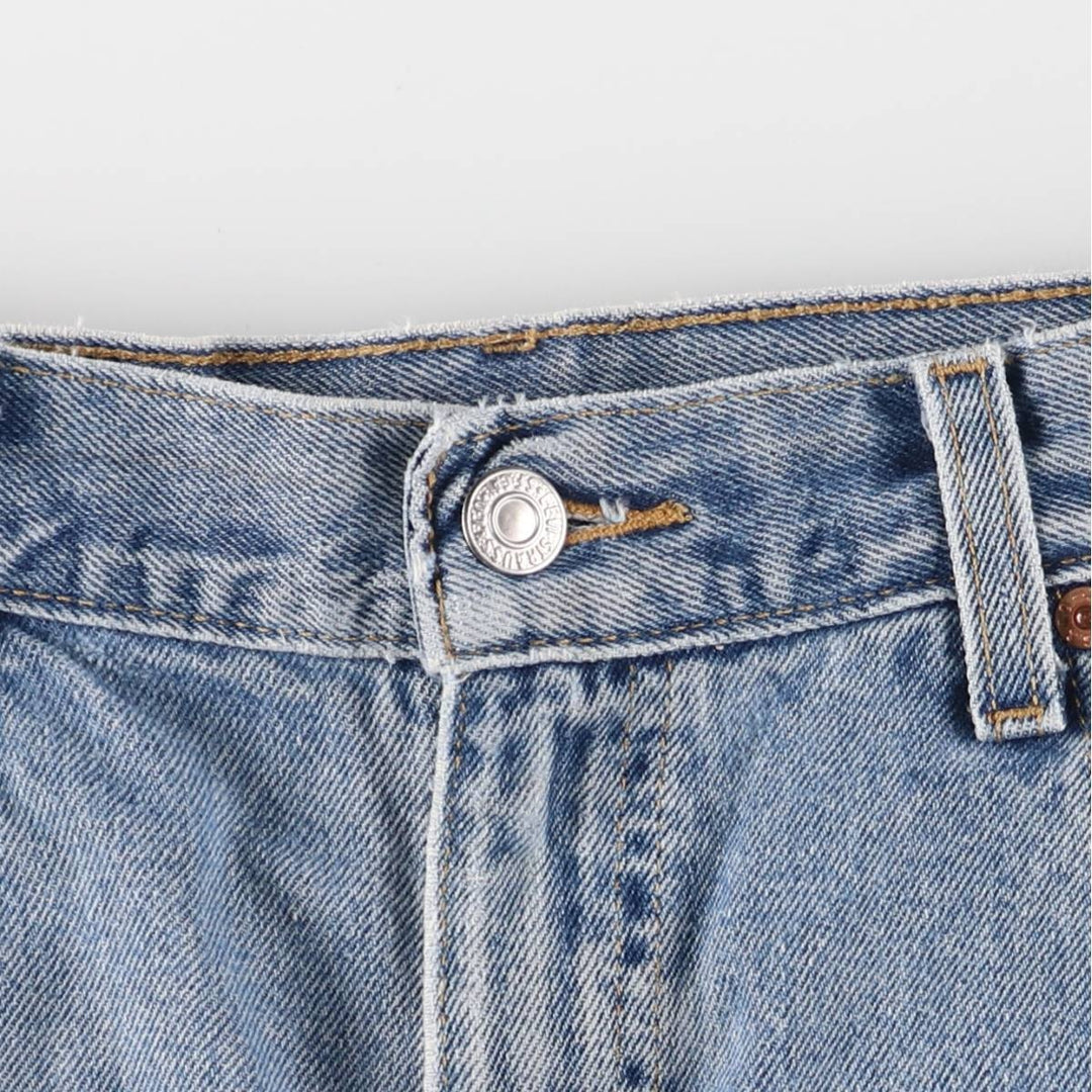 00'S Levi's 550 Relaxed Fit Denim Shorts, Men's W36 cotton blue type Vintage Second Hand