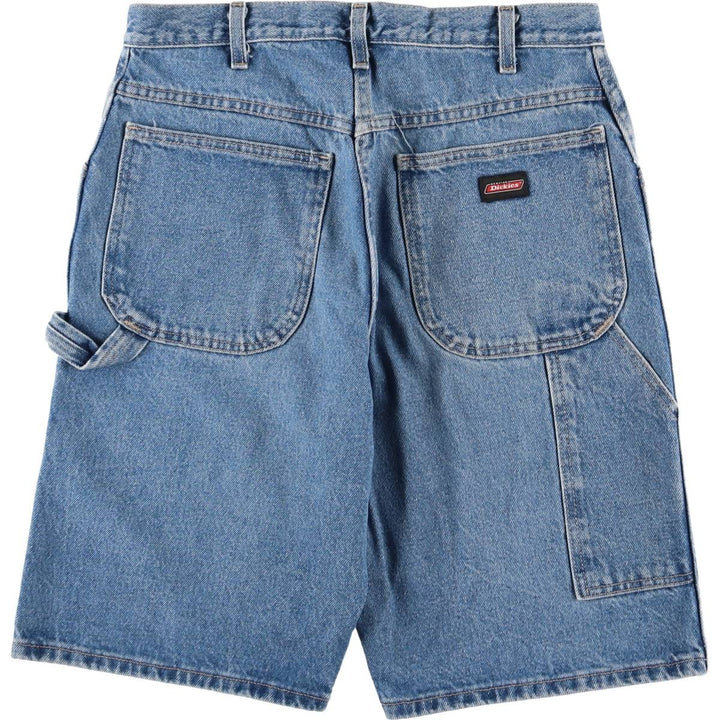 Dickies denim painter shorts, half pants, men's size w34 cotton blue type Vintage Second Hand