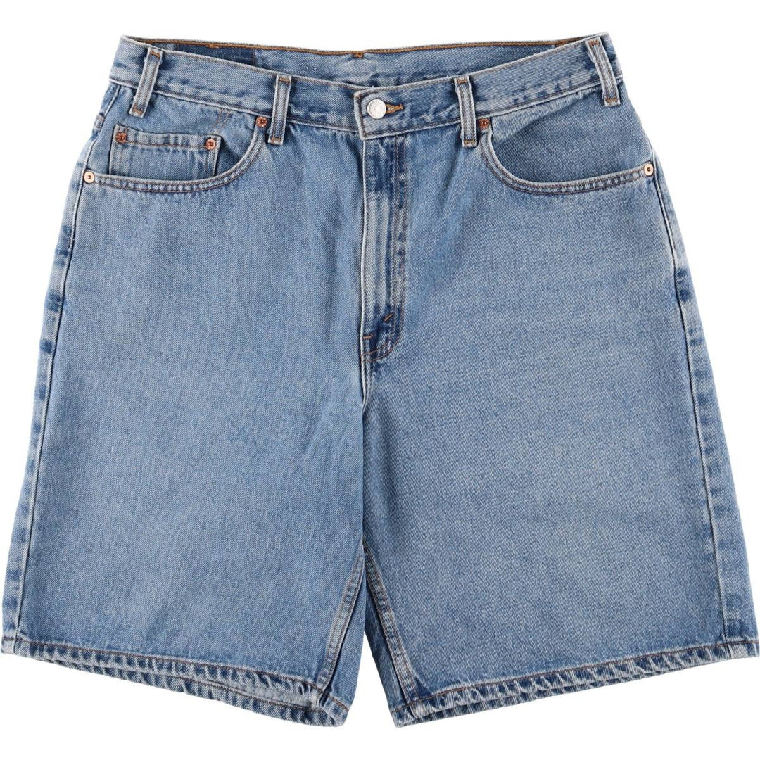 00'S Levi's 550 Relaxed Fit Denim Shorts for Men, Size W36 cotton blue type Vintage Second Hand