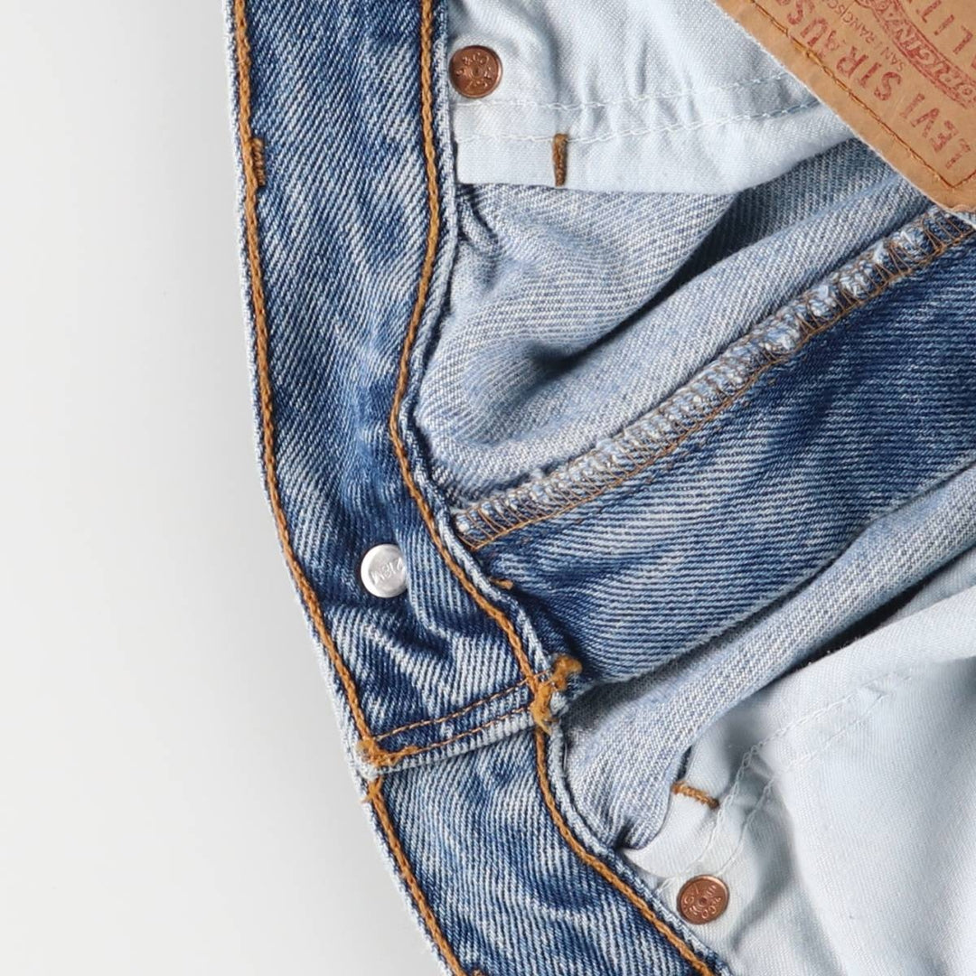 00'S Levi's 550 Relaxed Fit Denim Shorts for Men, Size W36 cotton blue type Vintage Second Hand