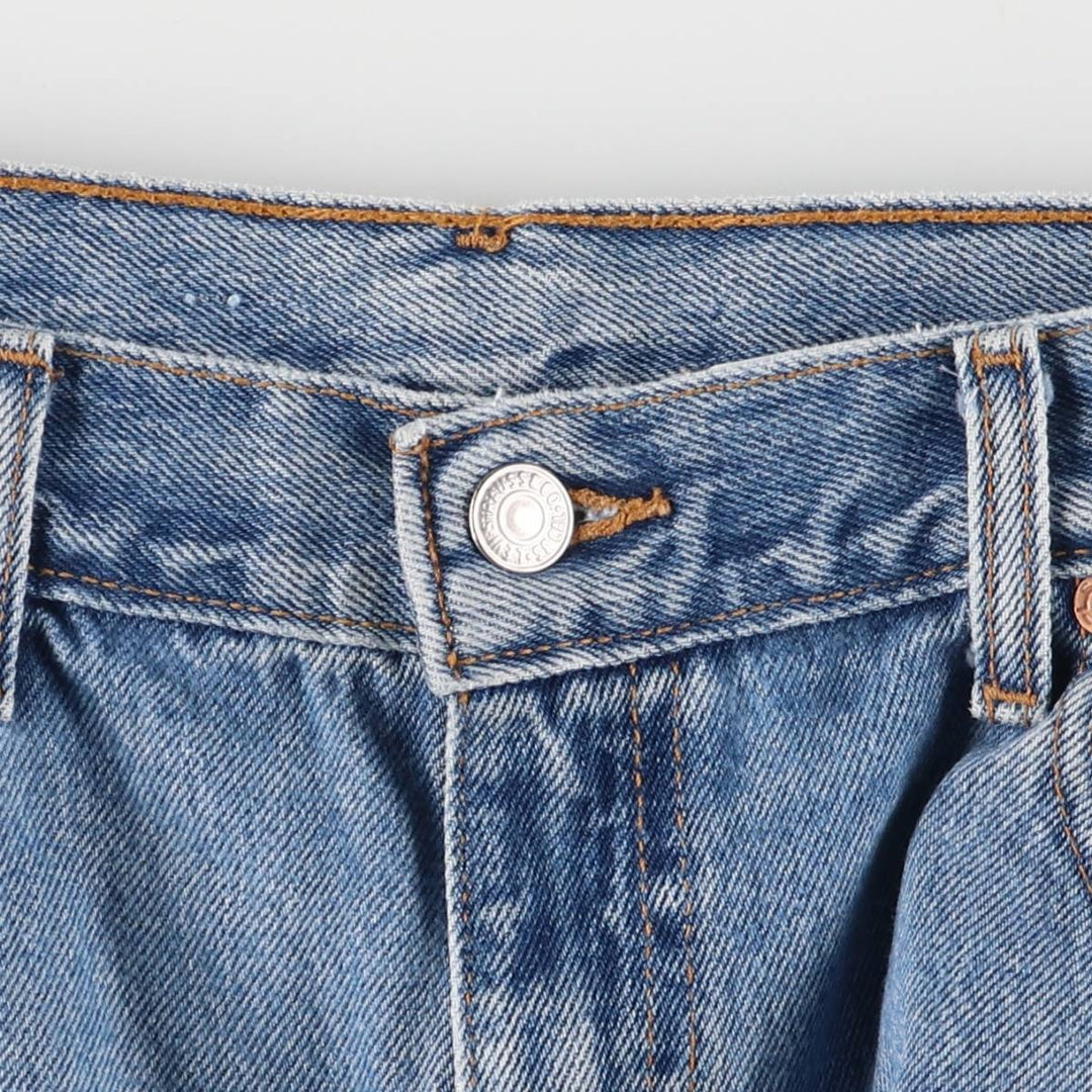 00'S Levi's 550 Relaxed Fit Denim Shorts for Men, Size W36 cotton blue type Vintage Second Hand