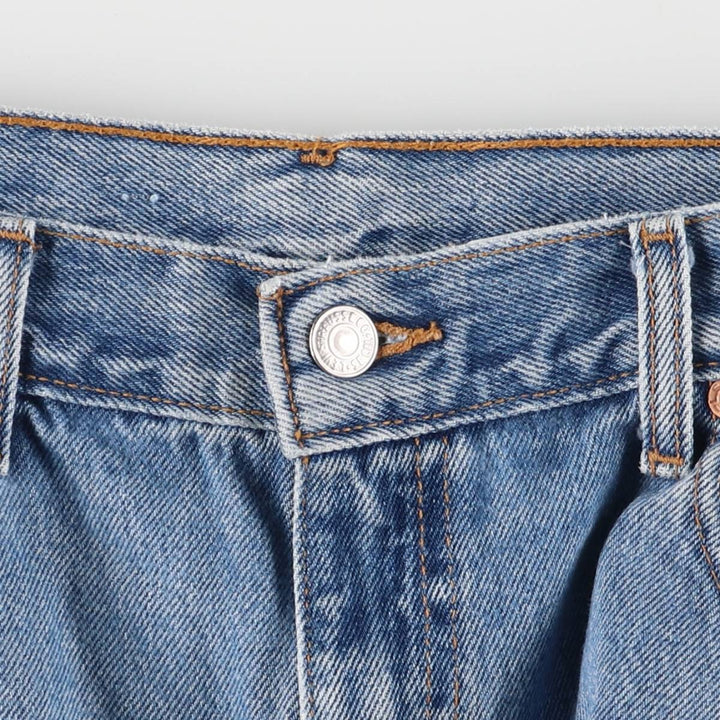 00'S Levi's 550 Relaxed Fit Denim Shorts for Men, Size W36 cotton blue type Vintage Second Hand