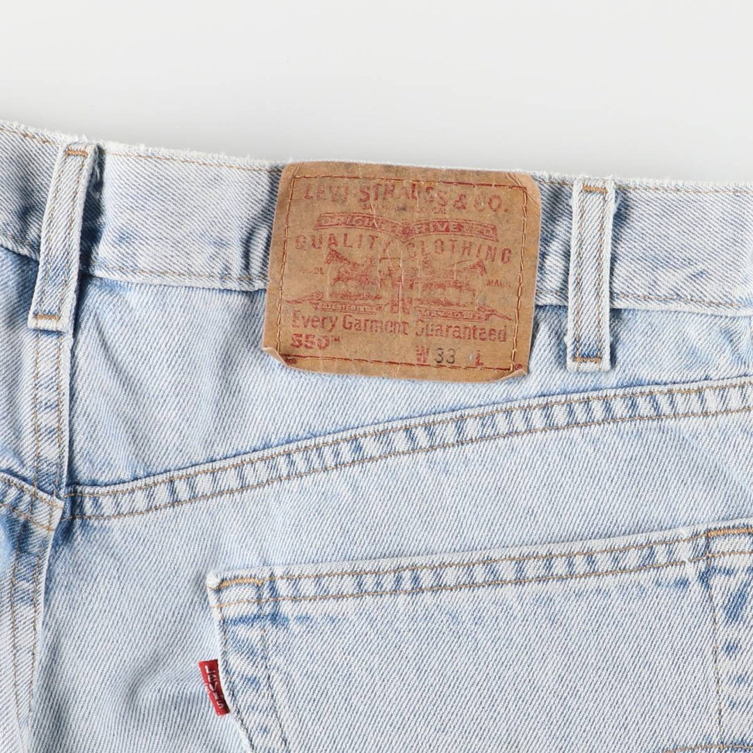 00'S Levi's 550 Relaxed Fit Denim Shorts, Men's, W35 equivalent cotton blue type Vintage Second Hand