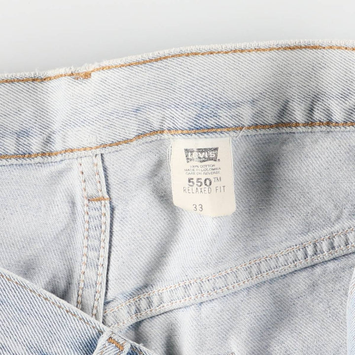 00'S Levi's 550 Relaxed Fit Denim Shorts, Men's, W35 equivalent cotton blue type Vintage Second Hand