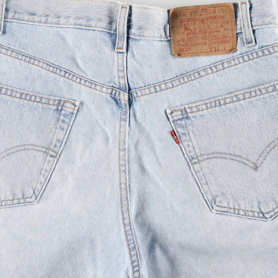00'S Levi's 550 Relaxed Fit Denim Shorts, Men's, W35 equivalent cotton blue type Vintage Second Hand