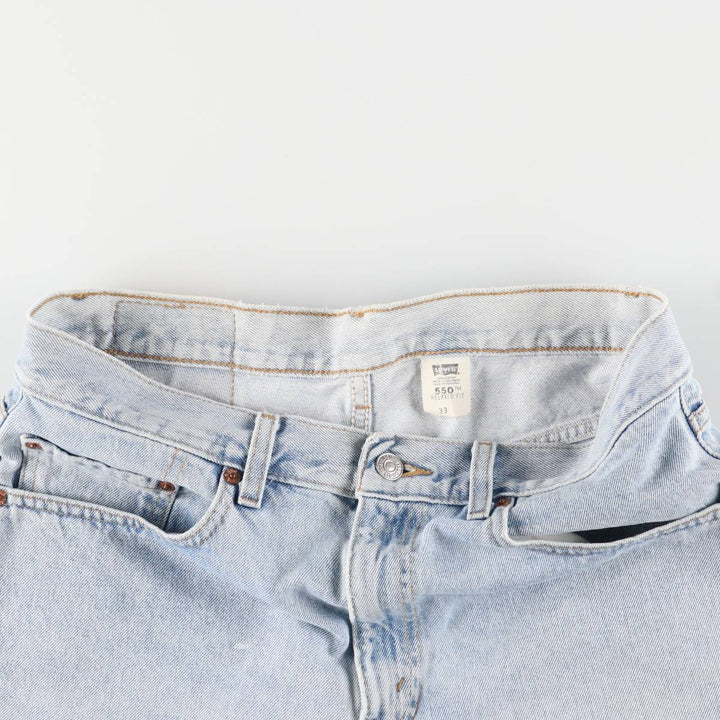 00'S Levi's 550 Relaxed Fit Denim Shorts, Men's, W35 equivalent cotton blue type Vintage Second Hand