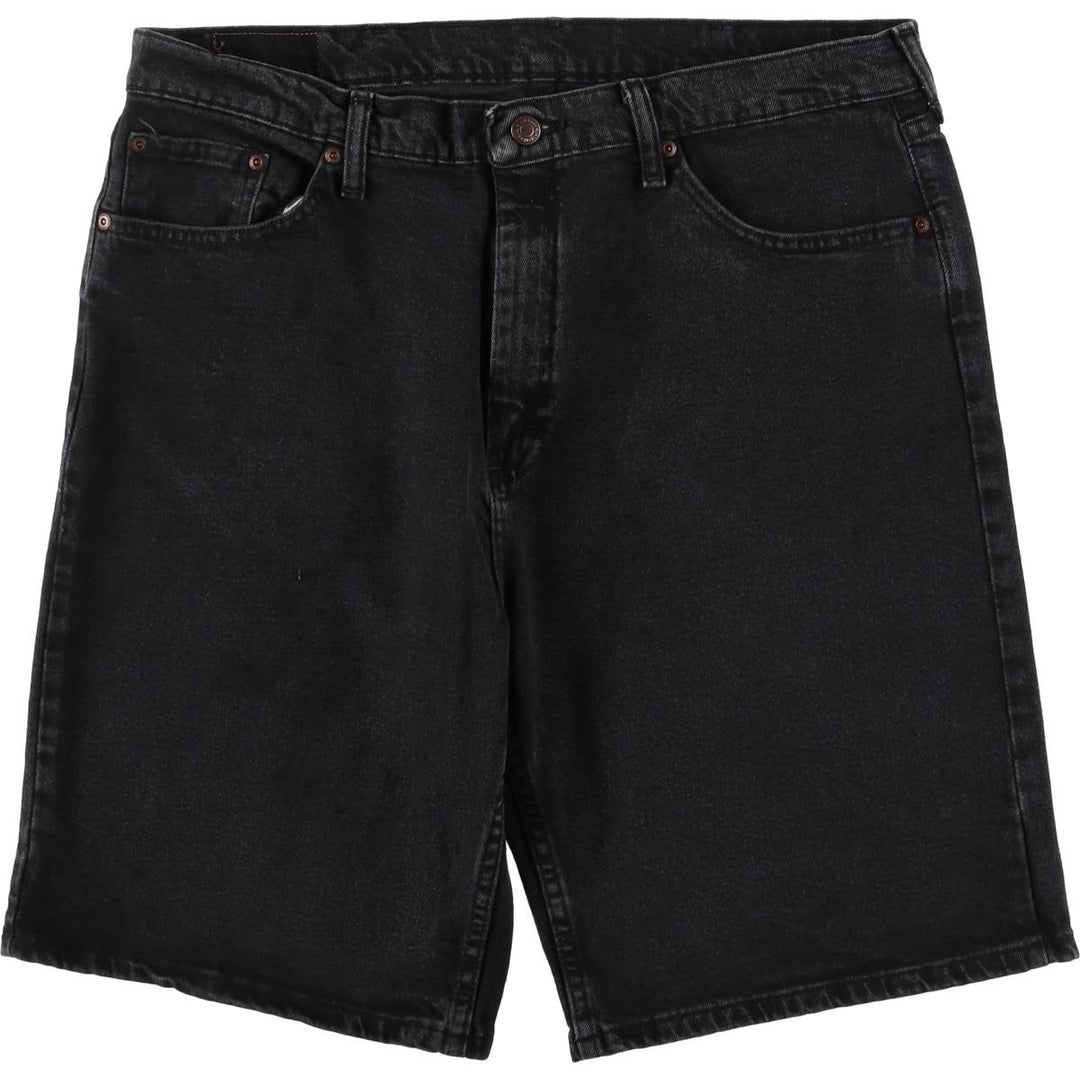 Wrangler Black Denim Shorts, Shorts, Men's, W37 cotton black type Vintage Second Hand