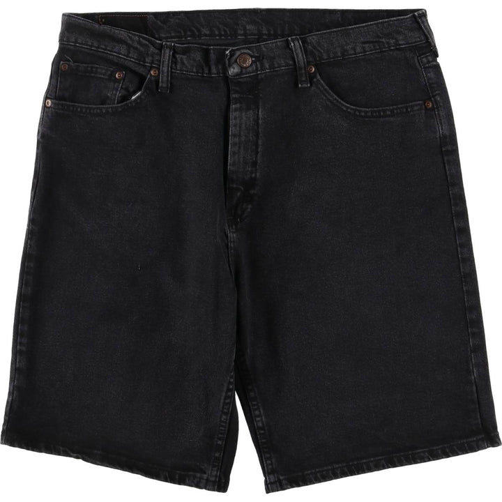 Wrangler Black Denim Shorts, Shorts, Men's, W37 cotton black type Vintage Second Hand