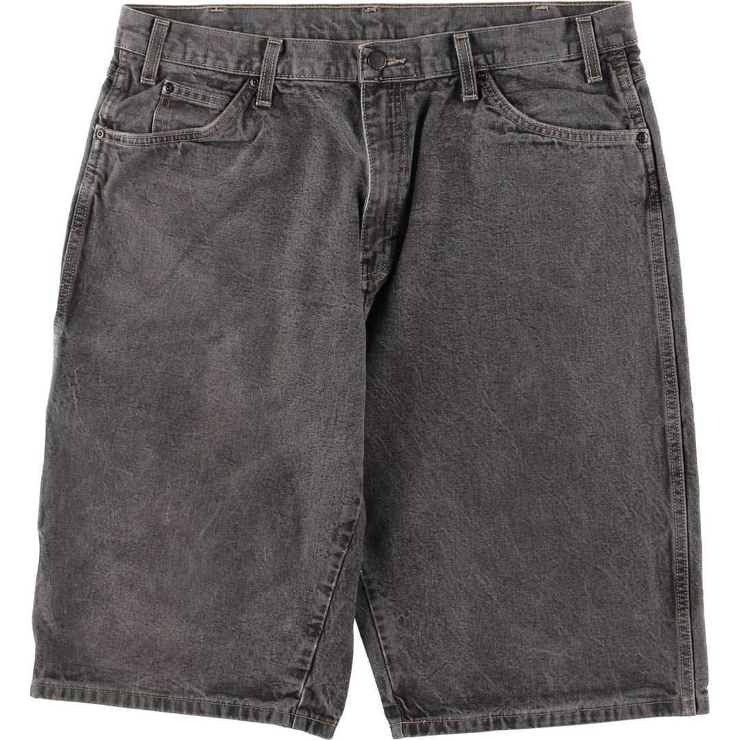 Dickies Black Denim Painter Shorts, Men's, W37 cotton black type Vintage Second Hand