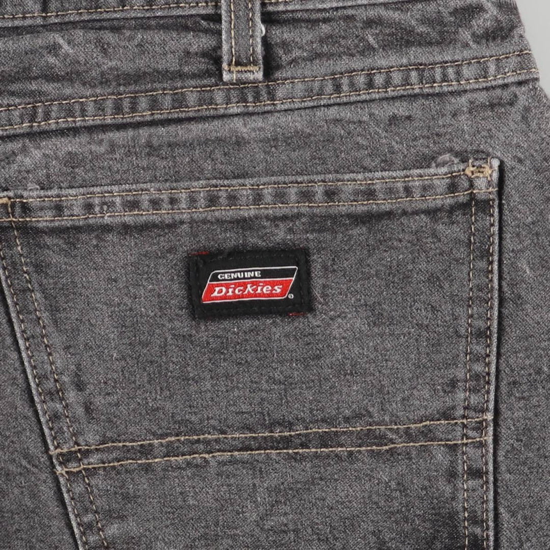 Dickies Black Denim Painter Shorts, Men's, W37 cotton black type Vintage Second Hand
