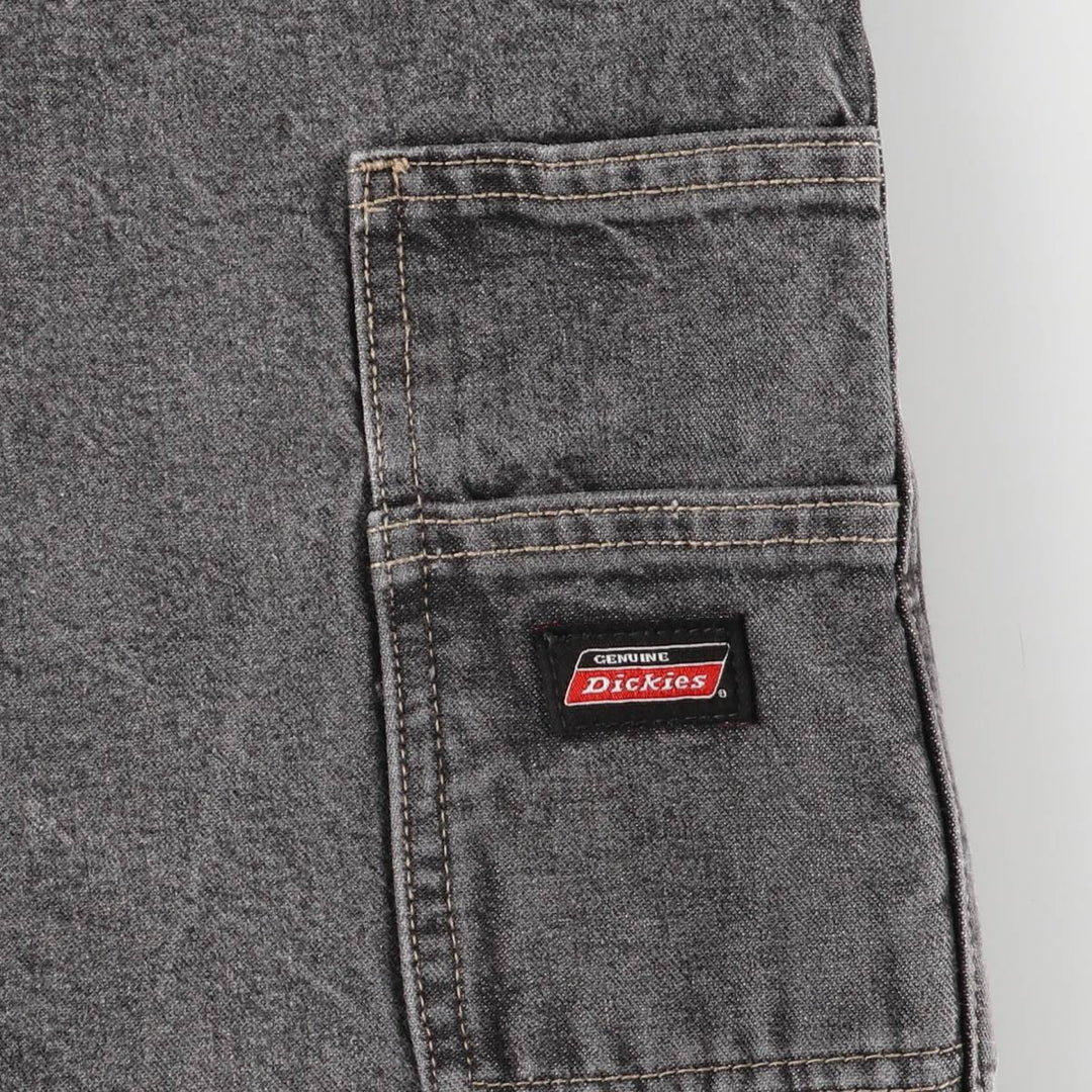 Dickies Black Denim Painter Shorts, Men's, W37 cotton black type Vintage Second Hand