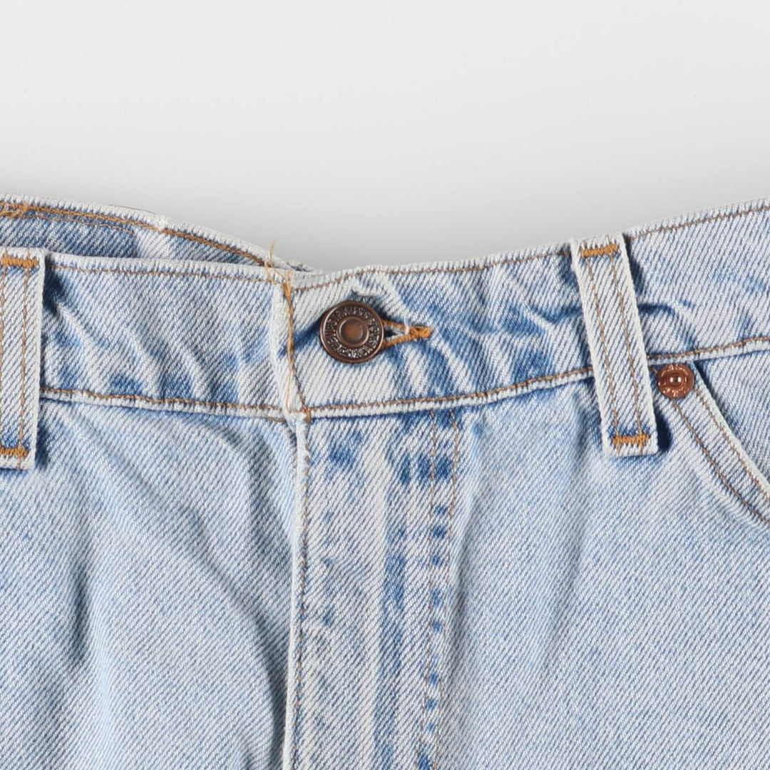 90'S Levi's 550 Relaxed Fit Denim Shorts, Made in USA, Men's W36, Vintage cotton Blue type light blue Vintage Second Hand