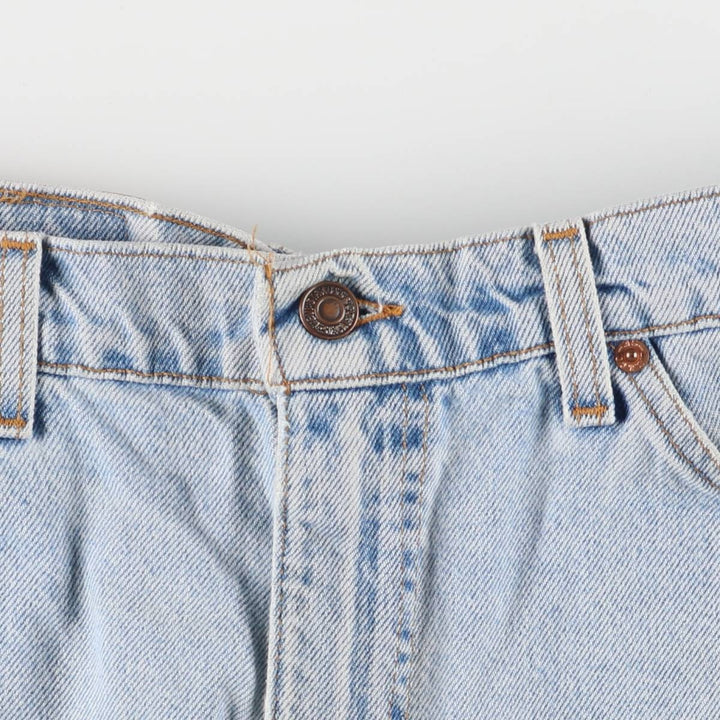 90'S Levi's 550 Relaxed Fit Denim Shorts, Made in USA, Men's W36, Vintage cotton Blue type light blue Vintage Second Hand