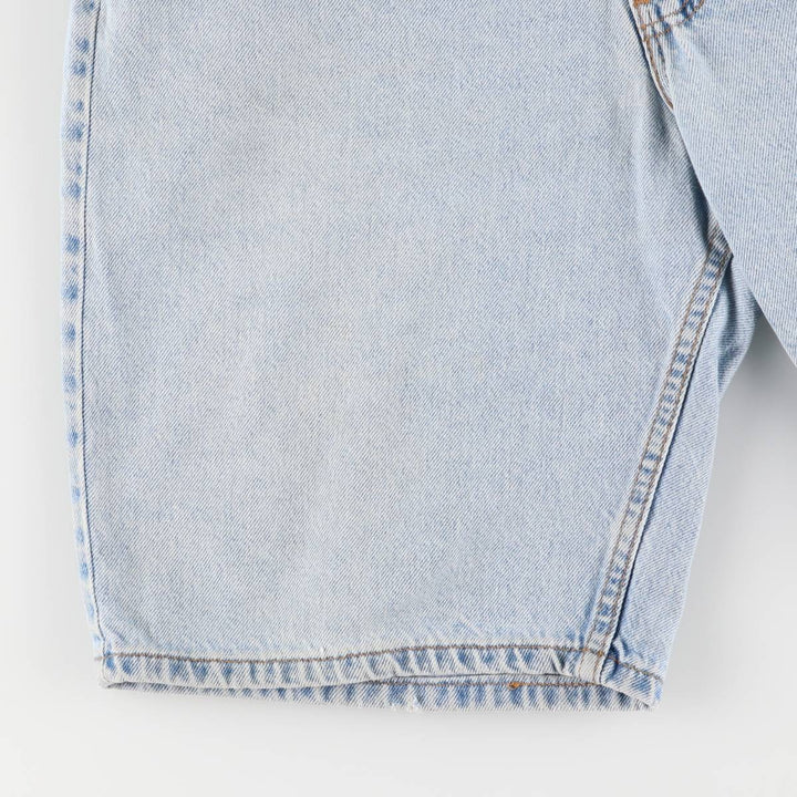 90'S Levi's 550 Relaxed Fit Denim Shorts, Made in USA, Men's W36, Vintage cotton Blue type light blue Vintage Second Hand