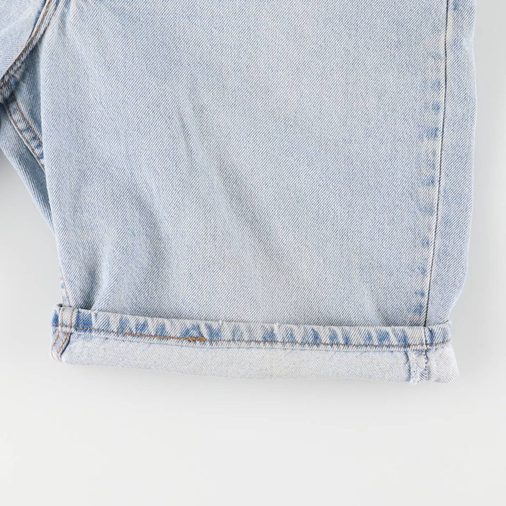 90'S Levi's 550 Relaxed Fit Denim Shorts, Made in USA, Men's W36, Vintage cotton Blue type light blue Vintage Second Hand