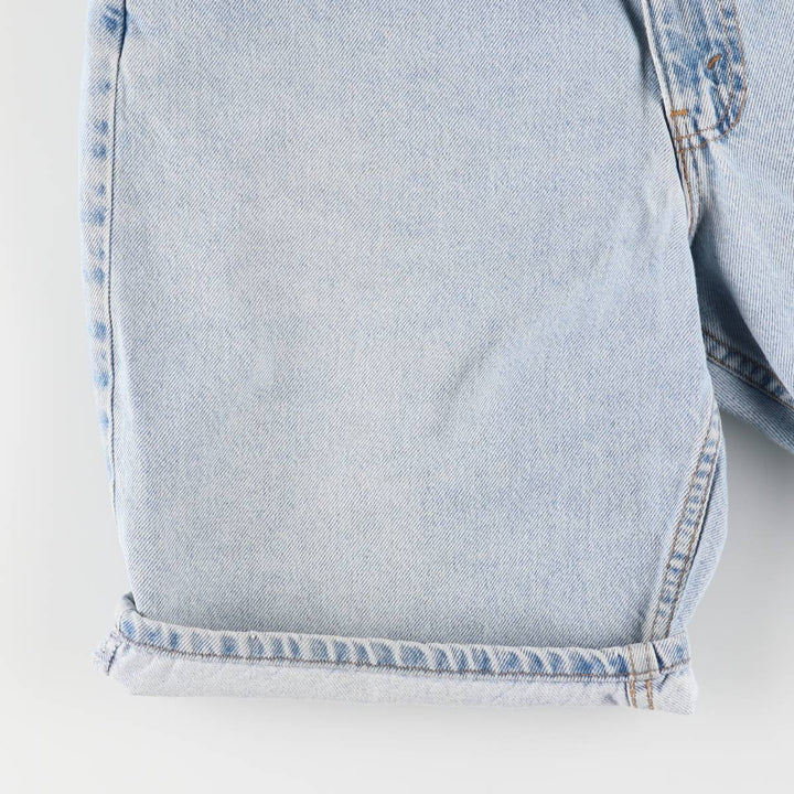 90'S Levi's 550 Relaxed Fit Denim Shorts, Made in USA, Men's W36, Vintage cotton Blue type light blue Vintage Second Hand