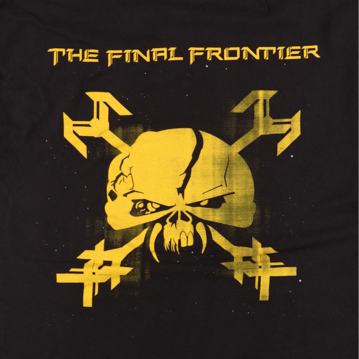 IRON MAIDEN Skull Pattern Band T-shirt, Men's XL size unclear black type Vintage Second Hand