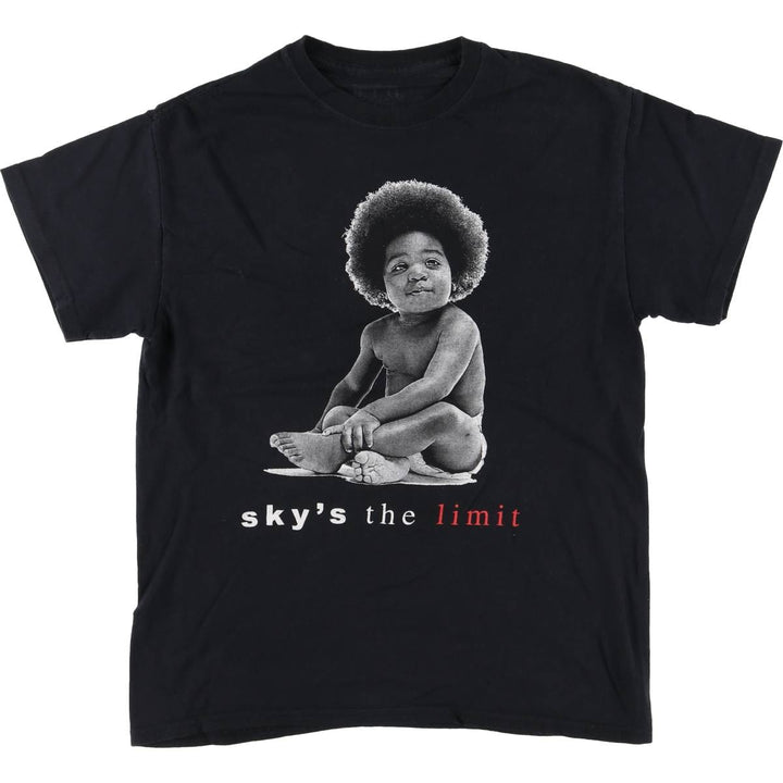 THE NOTORIOUS BIG Notorious BIG Rap T-shirt Rap T Men's M size cotton black type Vintage Second Hand