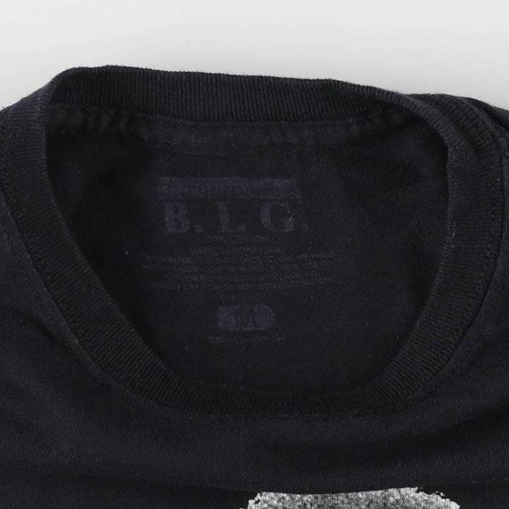 THE NOTORIOUS BIG Notorious BIG Rap T-shirt Rap T Men's M size cotton black type Vintage Second Hand