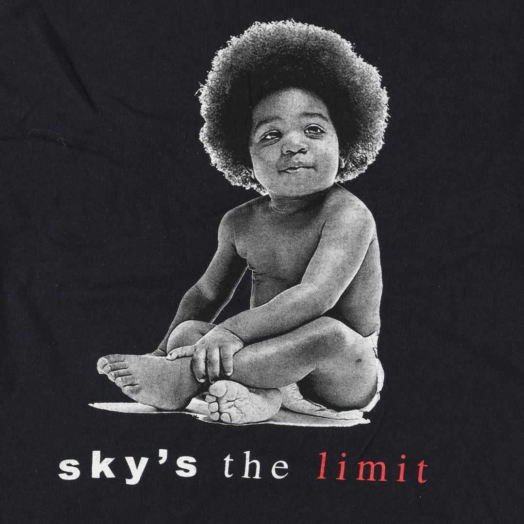 THE NOTORIOUS BIG Notorious BIG Rap T-shirt Rap T Men's M size cotton black type Vintage Second Hand