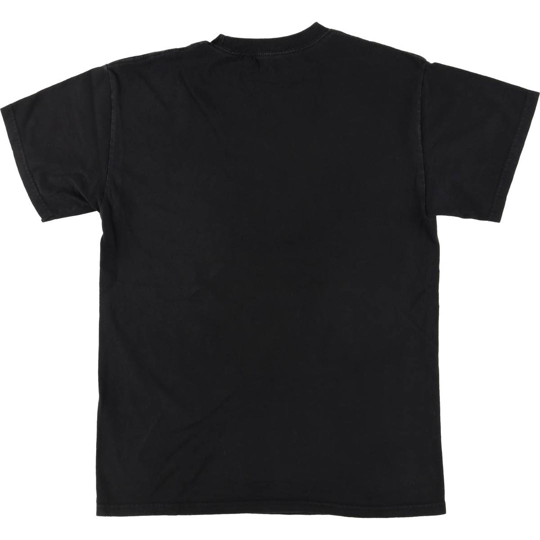 GUNS N' ROSES Skull Pattern Band T-shirt, Men's M size cotton black type Vintage Second Hand