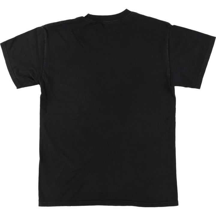 GUNS N' ROSES Skull Pattern Band T-shirt, Men's M size cotton black type Vintage Second Hand