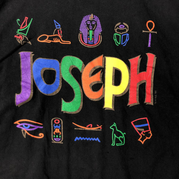 90'S Hanes Joseph Art T-shirt, Men's XL, Vintage cotton black type Vintage Second Hand