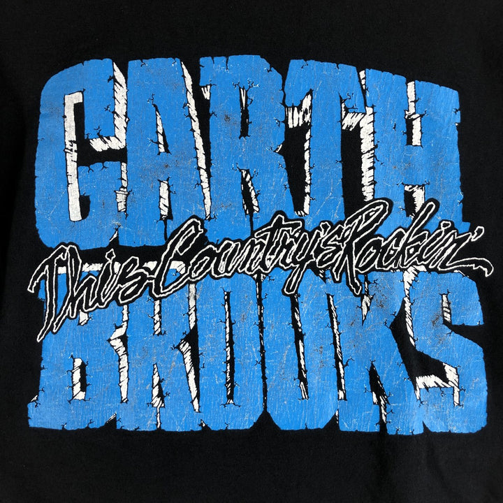 90'S Garth Brooks Band T-Shirt, Band Tee, Men's Medium, Vintage unknown black type Vintage Second Hand