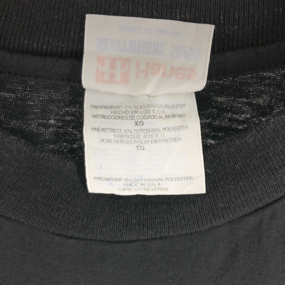 90'S Hanes HEAVYWEIGHT 50 cotton black type Vintage Second Hand