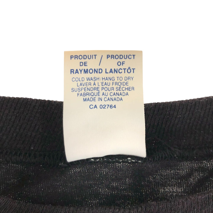 Vuarnet Printed T-shirt Made in Canada Men's Size L cotton black type Vintage Second Hand