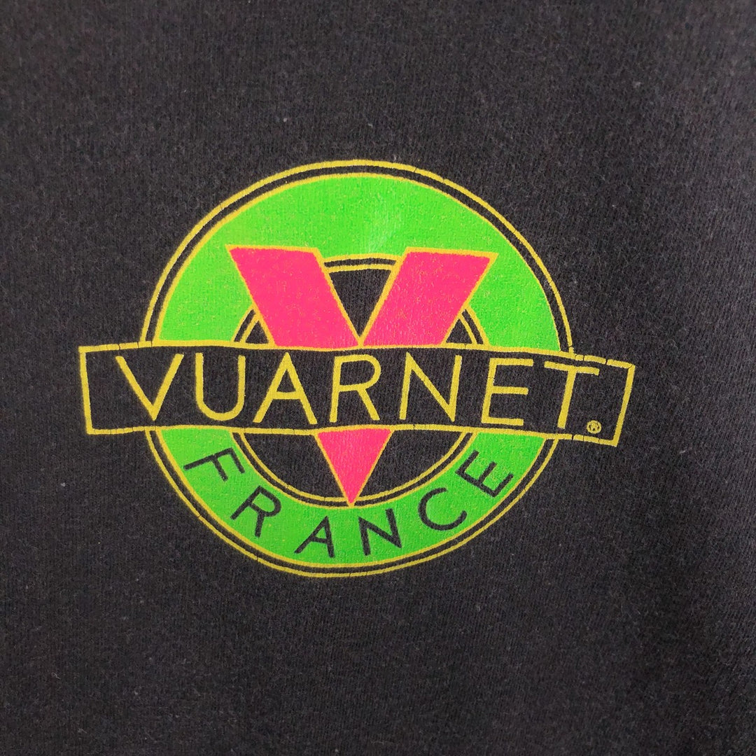 Vuarnet Printed T-shirt Made in Canada Men's Size L cotton black type Vintage Second Hand