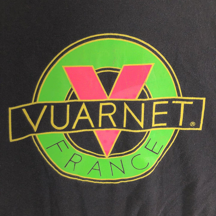 Vuarnet Printed T-shirt Made in Canada Men's Size L cotton black type Vintage Second Hand