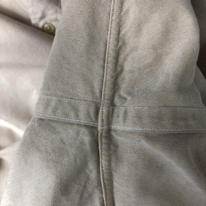 Ralph Lauren YARMOUTH long sleeve button down shirt, men's XL size cotton Beige type Vintage Second Hand