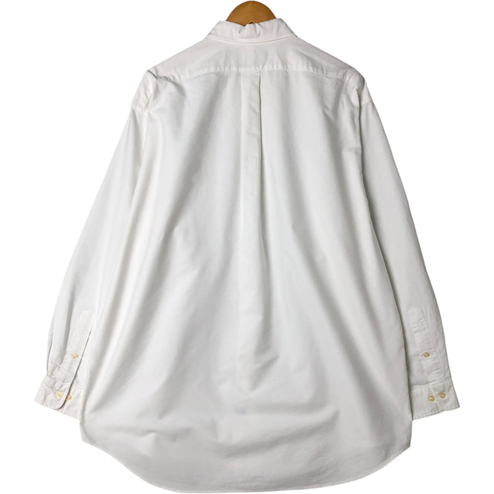Ralph Lauren YARMOUTH long sleeve button down shirt, men's XL size cotton white type Vintage Second Hand