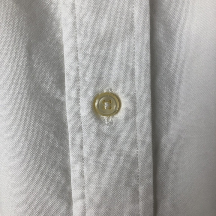Ralph Lauren YARMOUTH long sleeve button down shirt, men's XL size cotton white type Vintage Second Hand