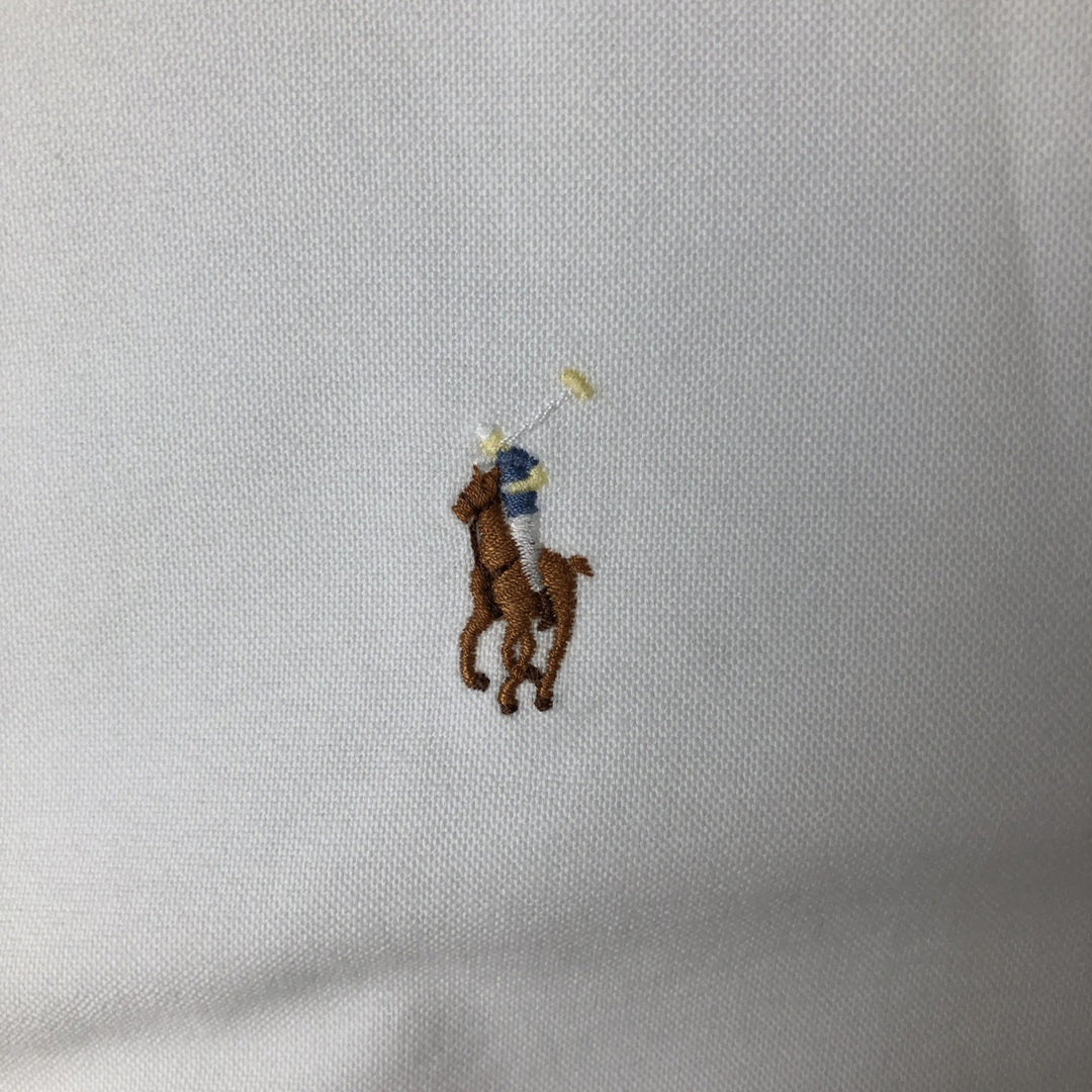 Ralph Lauren YARMOUTH long sleeve button down shirt, men's XL size cotton white type Vintage Second Hand