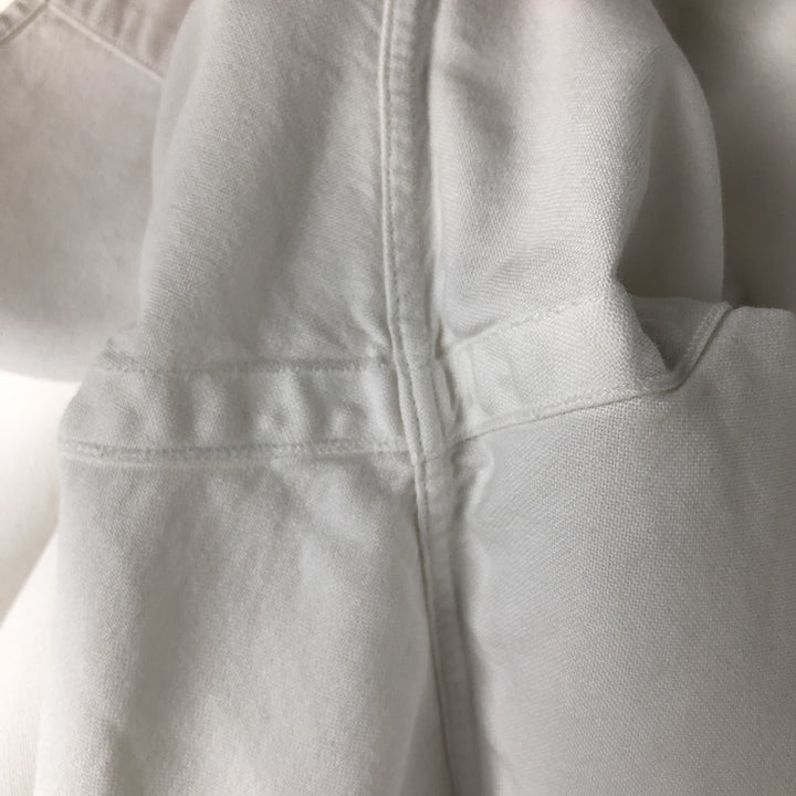 Ralph Lauren YARMOUTH long sleeve button down shirt, men's XL size cotton white type Vintage Second Hand