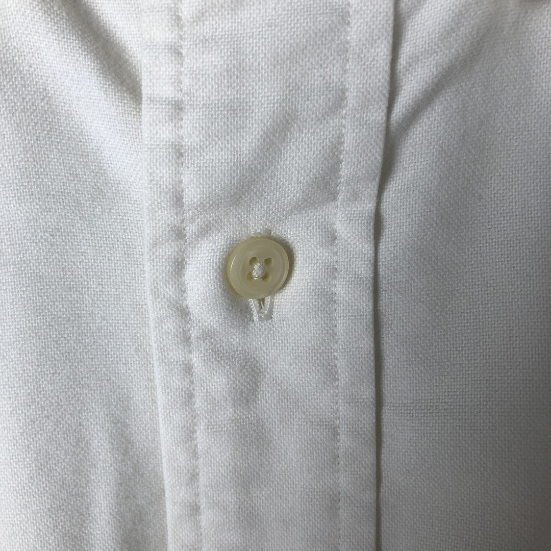 Ralph Lauren YARMOUTH long sleeve button down shirt, men's size M cotton white type Vintage Second Hand