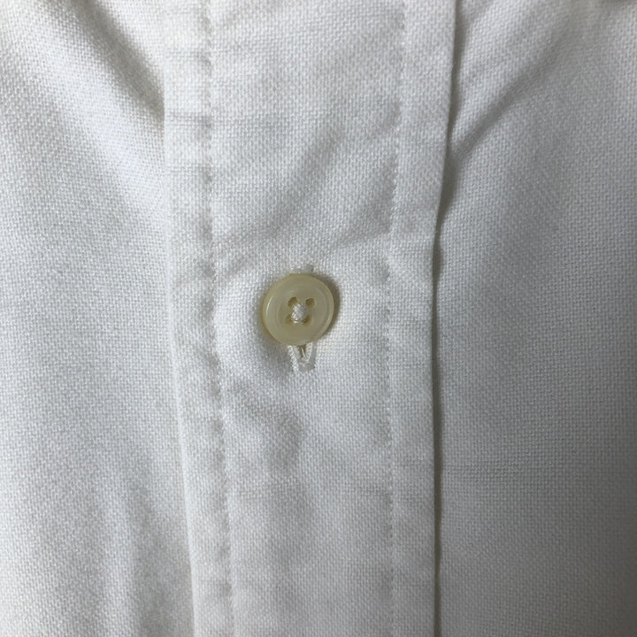Ralph Lauren YARMOUTH long sleeve button down shirt, men's size M cotton white type Vintage Second Hand