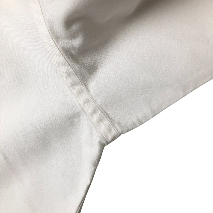 Ralph Lauren YARMOUTH long sleeve button down shirt, men's size M cotton white type Vintage Second Hand