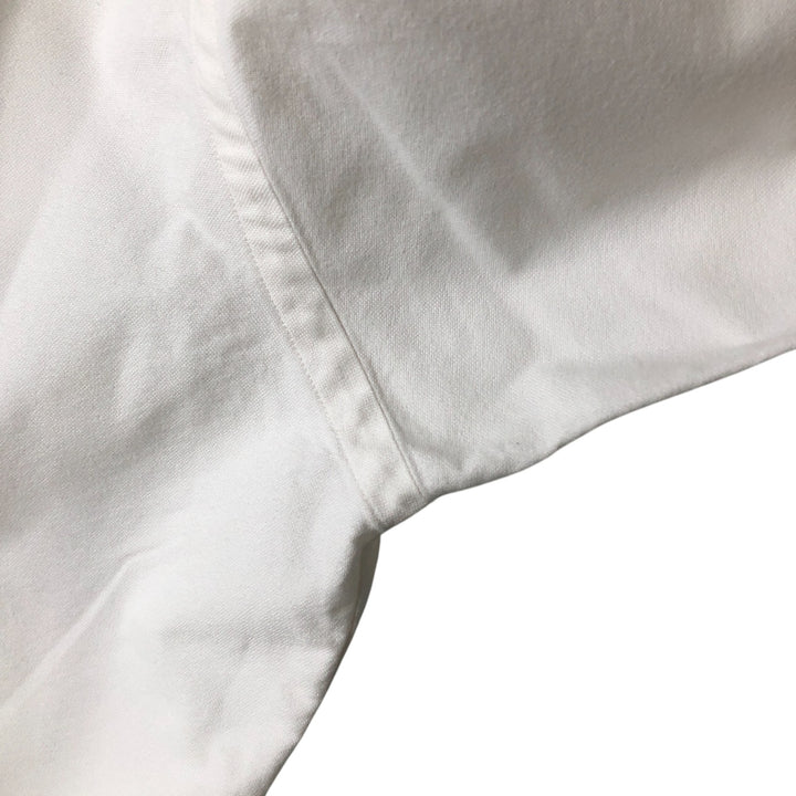 Ralph Lauren YARMOUTH long sleeve button down shirt, men's size M cotton white type Vintage Second Hand