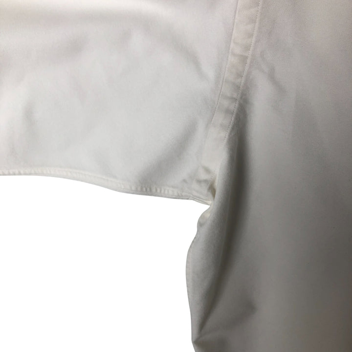 Ralph Lauren YARMOUTH long sleeve button down shirt, men's size M cotton white type Vintage Second Hand