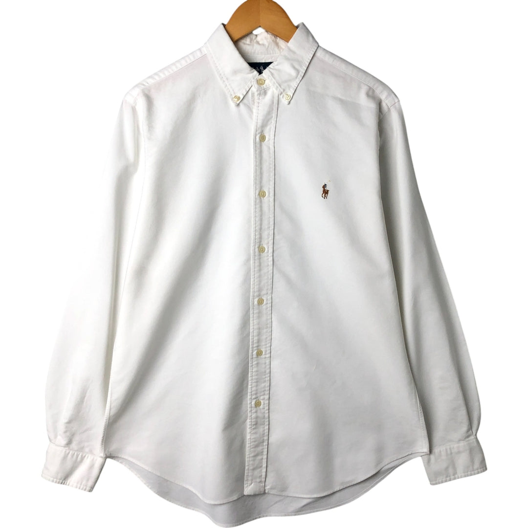 Ralph Lauren Classic Fit Long Sleeve Button Down Shirt Men's M cotton white type Vintage Second Hand