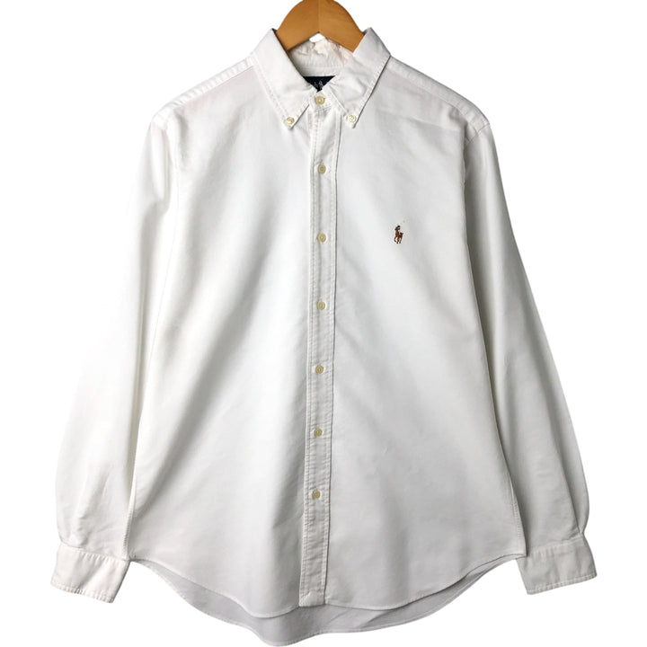 Ralph Lauren Classic Fit Long Sleeve Button Down Shirt Men's M cotton white type Vintage Second Hand