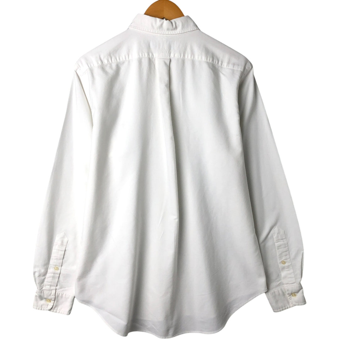 Ralph Lauren Classic Fit Long Sleeve Button Down Shirt Men's M cotton white type Vintage Second Hand