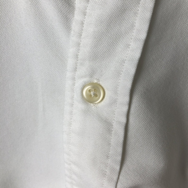 Ralph Lauren Classic Fit Long Sleeve Button Down Shirt Men's M cotton white type Vintage Second Hand