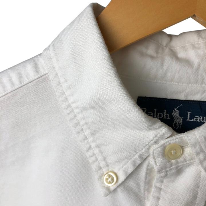 Ralph Lauren Classic Fit Long Sleeve Button Down Shirt Men's M cotton white type Vintage Second Hand