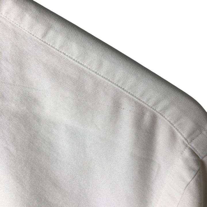 Ralph Lauren Classic Fit Long Sleeve Button Down Shirt Men's M cotton white type Vintage Second Hand